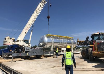 Montaje de calentador de crudo en zona de procesos - Lote 95 locación 2A, Bretaña